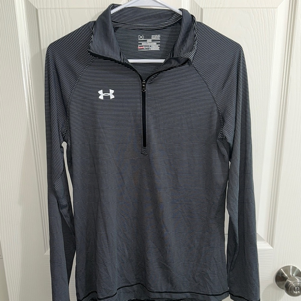 Under Armour Gray Striped Sweater